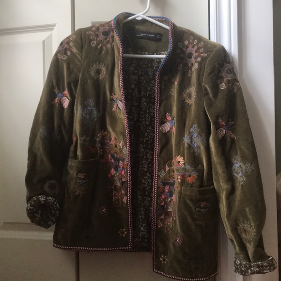 Embellished velour Zara Jacket
